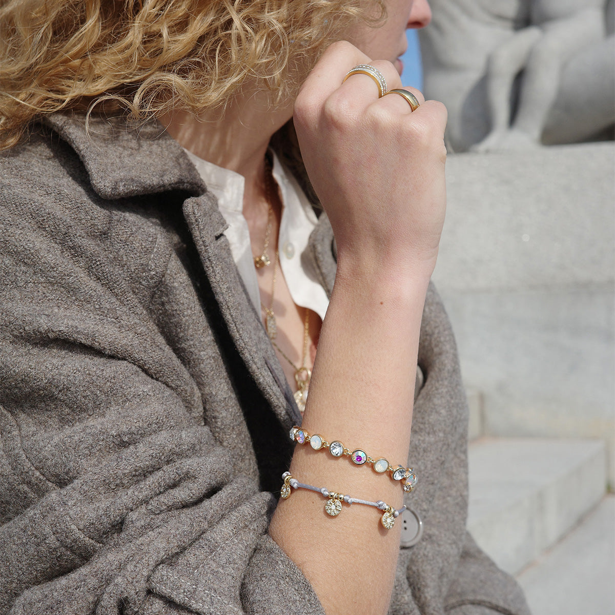 Armbånd, grey, Solstice G