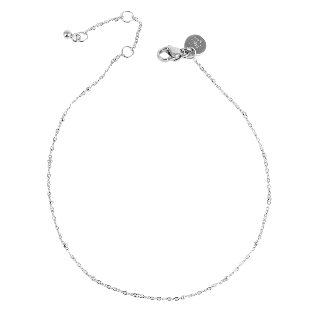 Anklet, Steel, ball chain