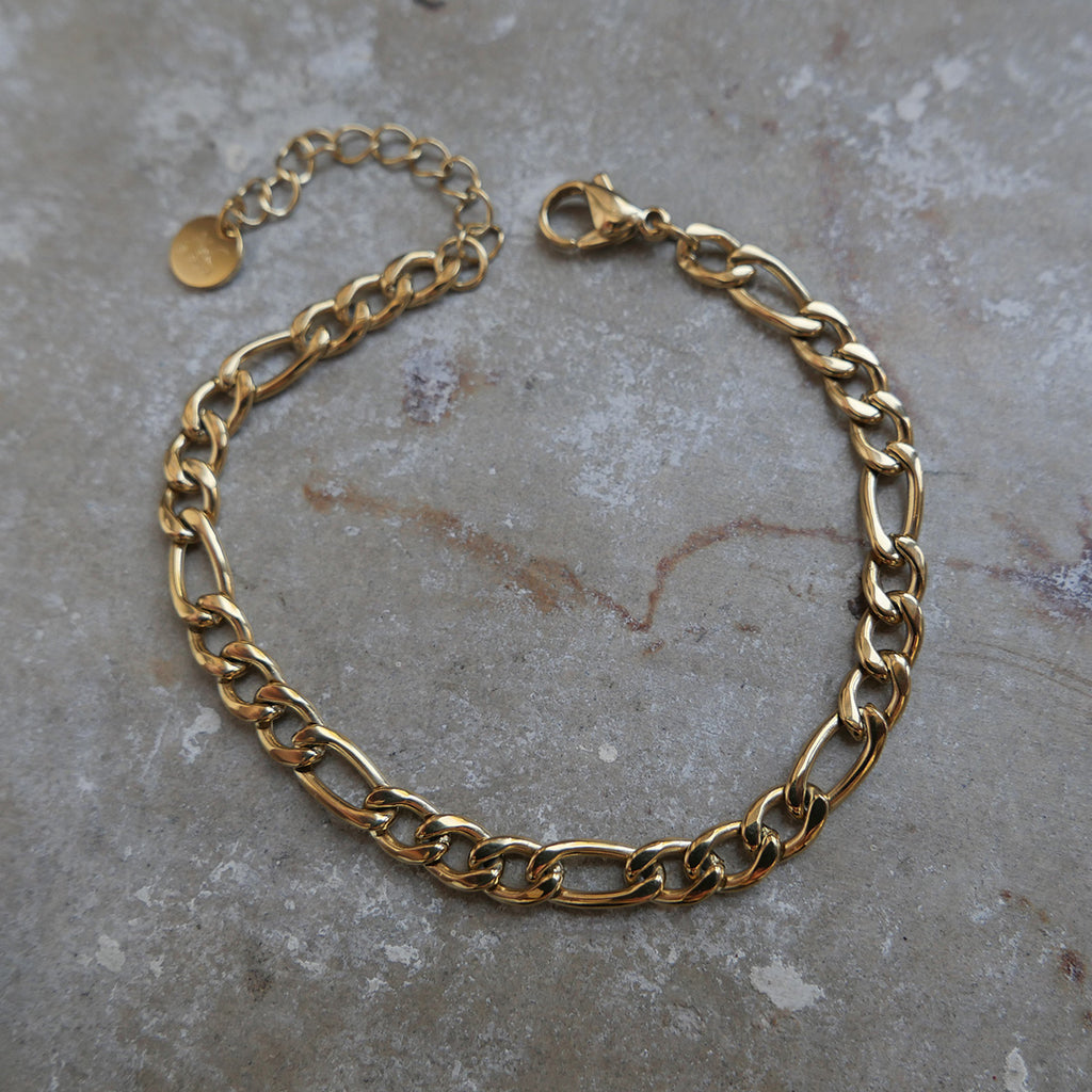 Armbånd, Steel unisex, figaro, G_2