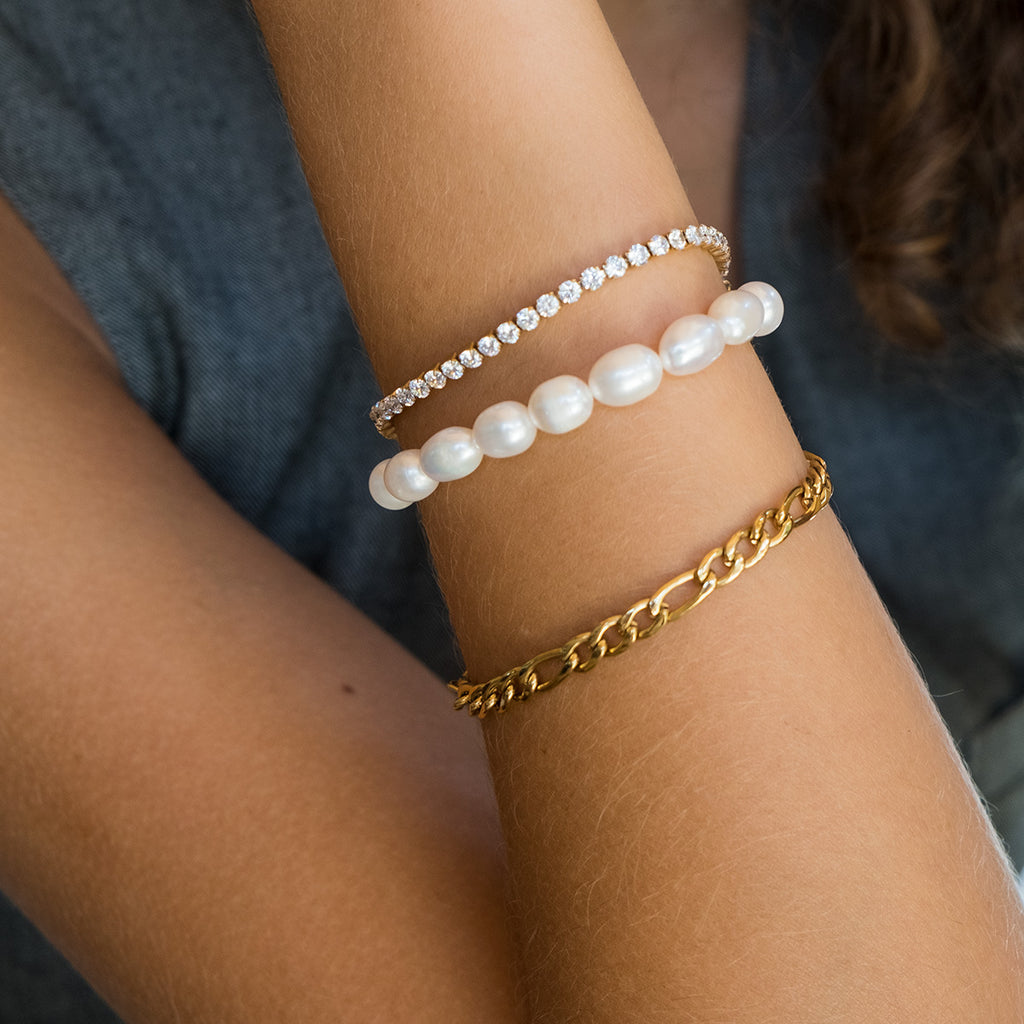 Armbånd, Steel unisex, figaro, G_3