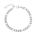 Armbånd, Steel unisex, figaro, S