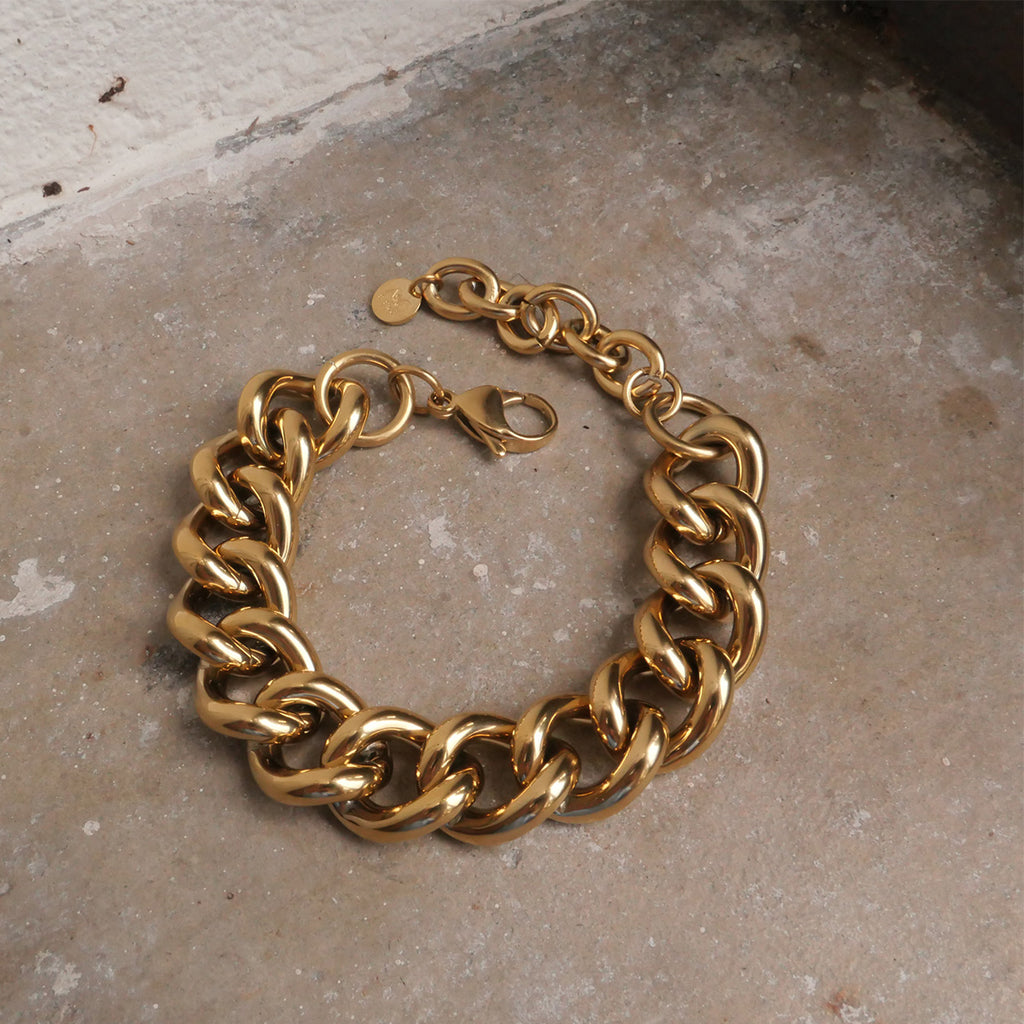Armbånd, Steel unisex, panser chain, G_3