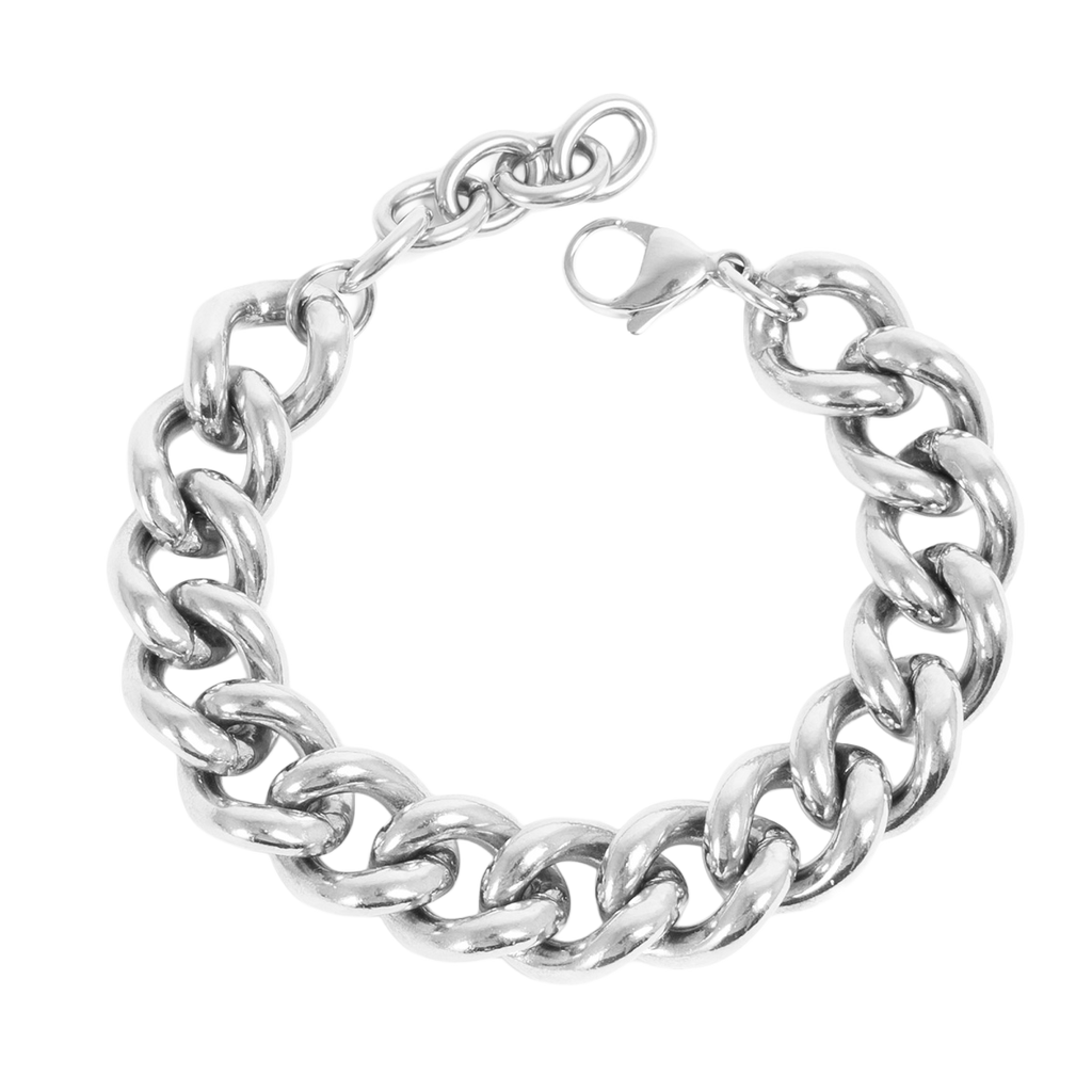 Armbånd, Steel unisex, panser chain, S