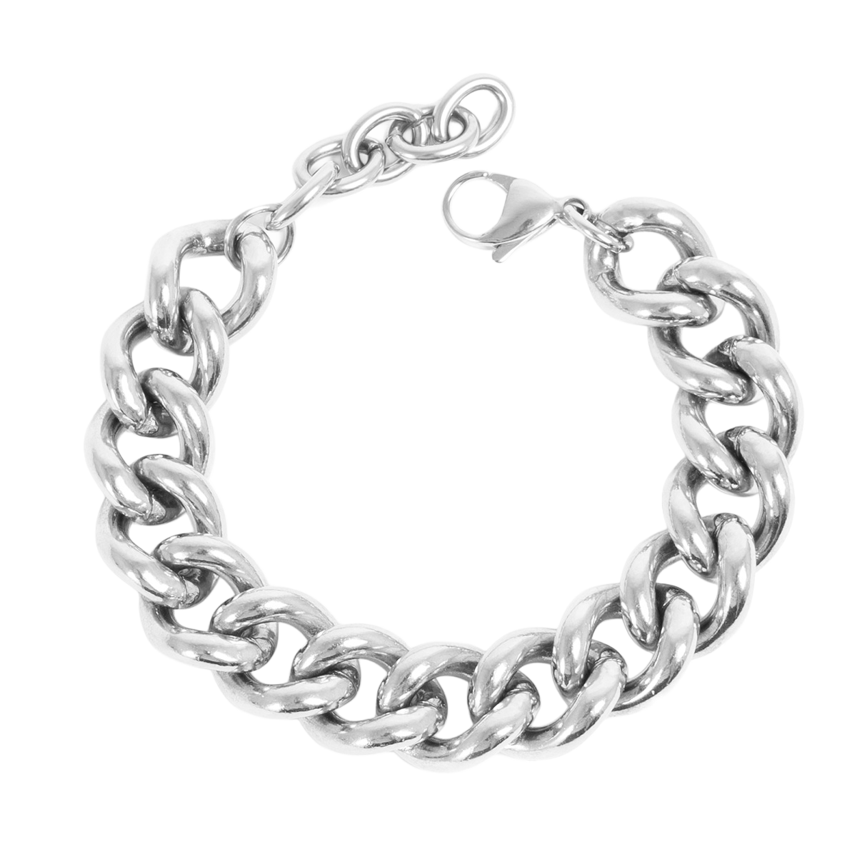 Armbånd, Steel unisex, panser chain, S