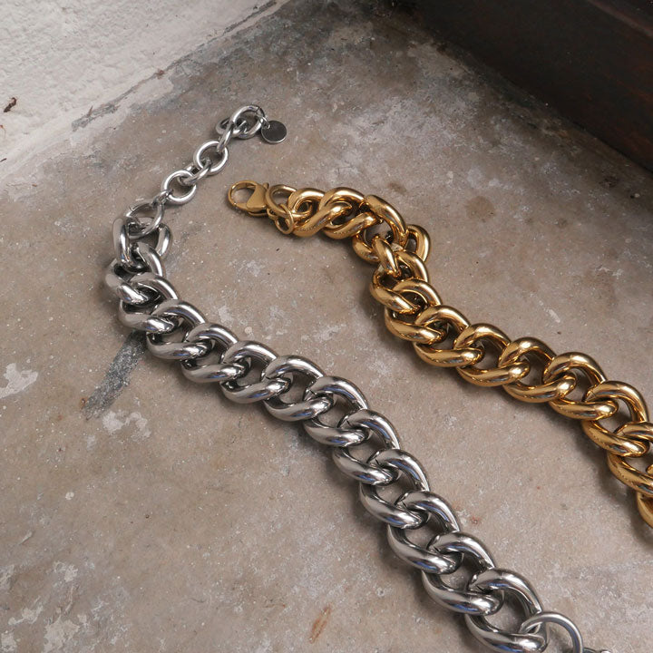 Armbånd, Steel unisex, panser chain, S_3