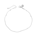 Anklet/XL Armbånd, tynn lenke, Steel