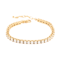 Tennisarmbånd, 4 mm stener, Steel G