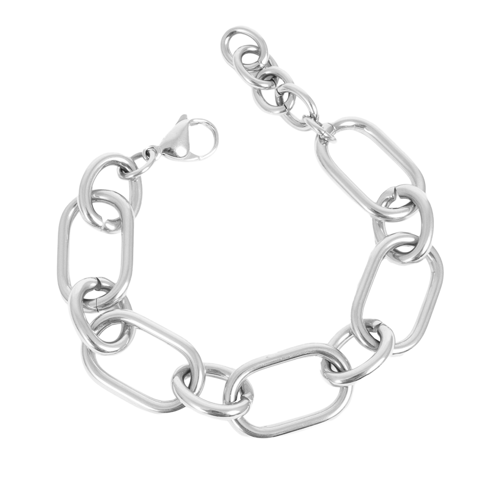 Armbånd, kraftig lenke, Steel