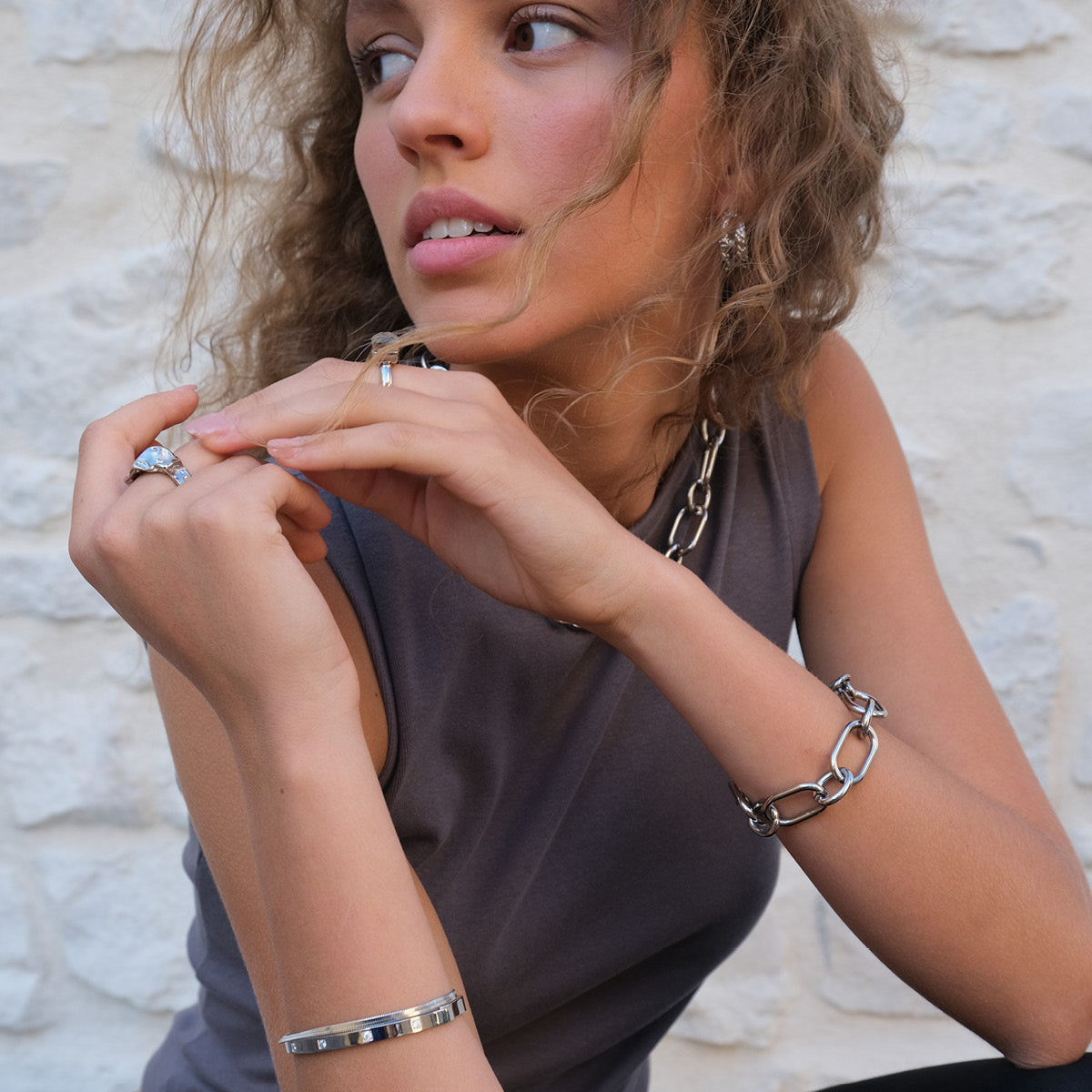 Armbånd, kraftig lenke, Steel_3