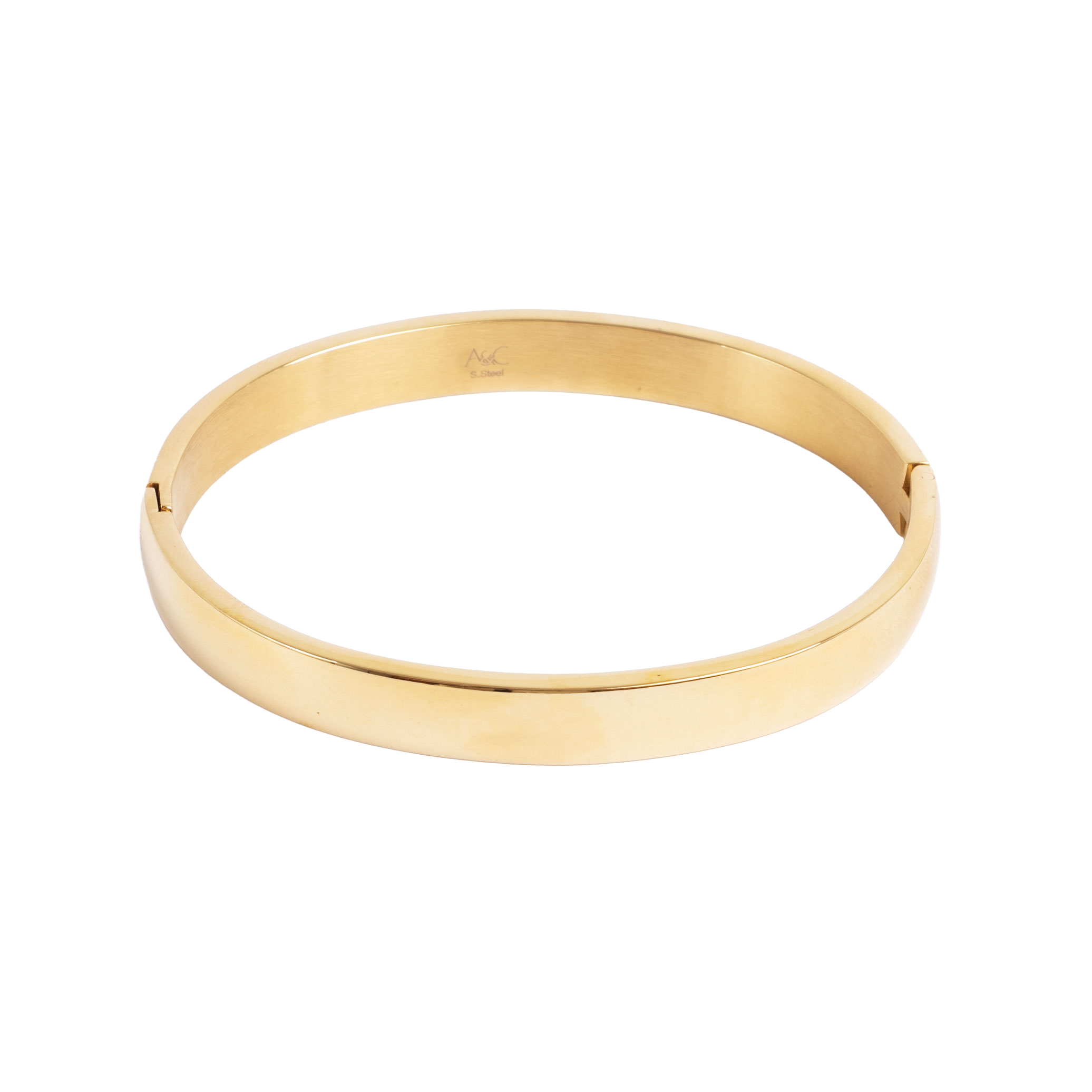 Bangle armbånd med lås, Steel G