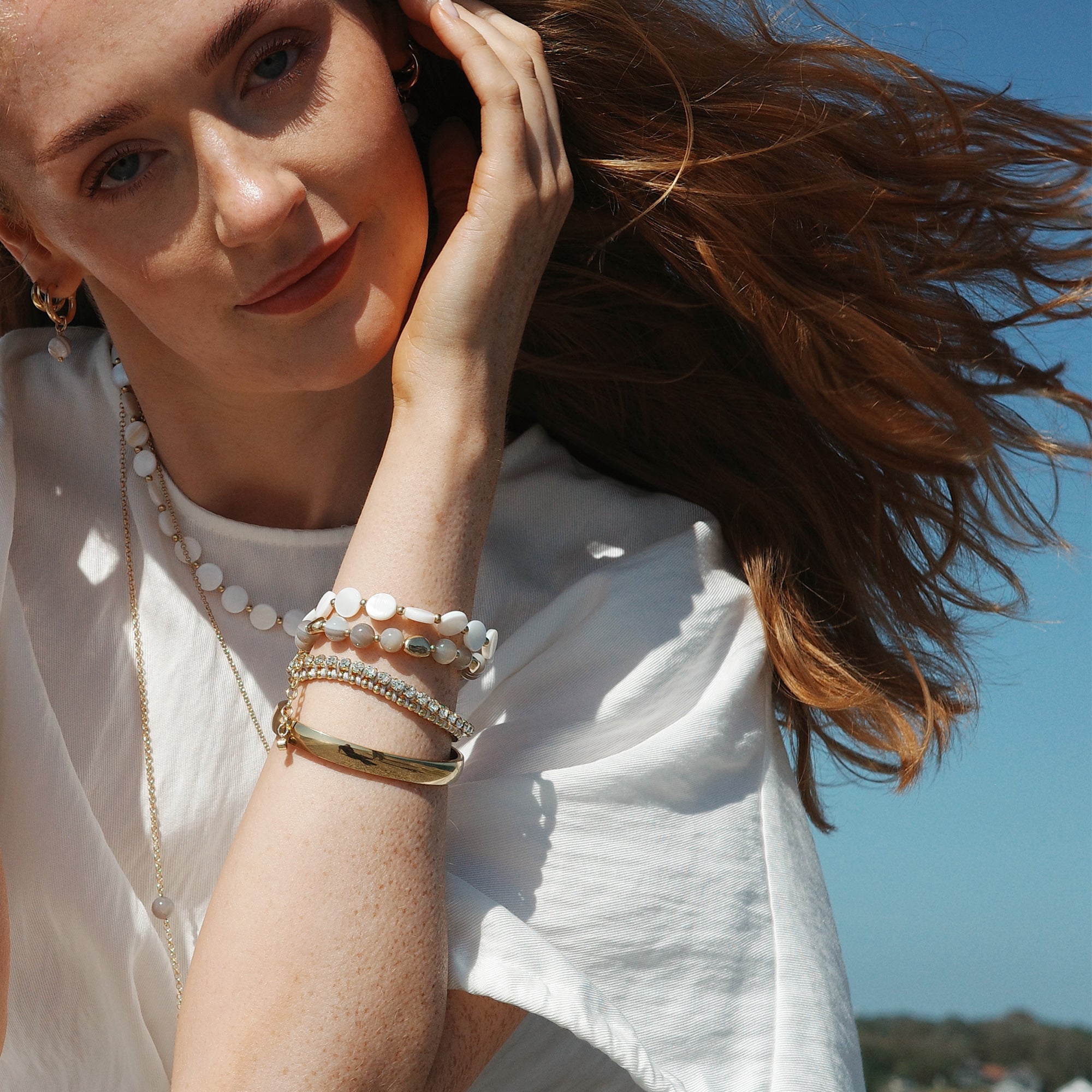 Bangle armbånd med lås, Steel G_4