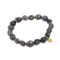 Armbånd med stener, black - A&C Oslo - Design Collection