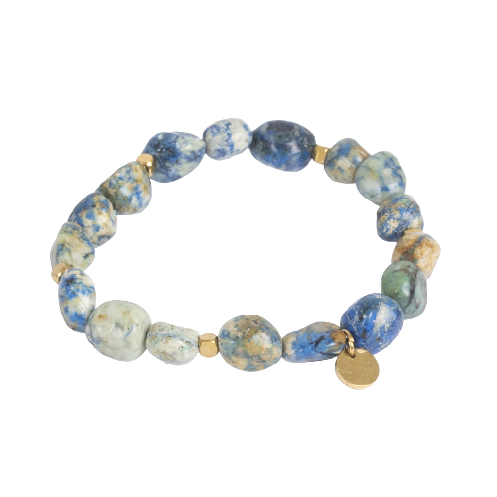 Armbånd, lapis, Steel G