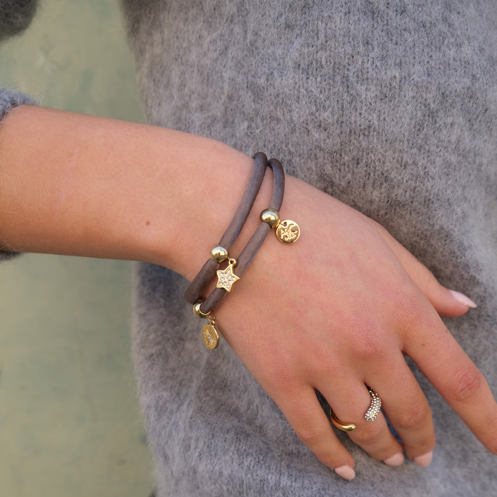 To rads satengarmbånd, taupe, G - A&C Oslo_2