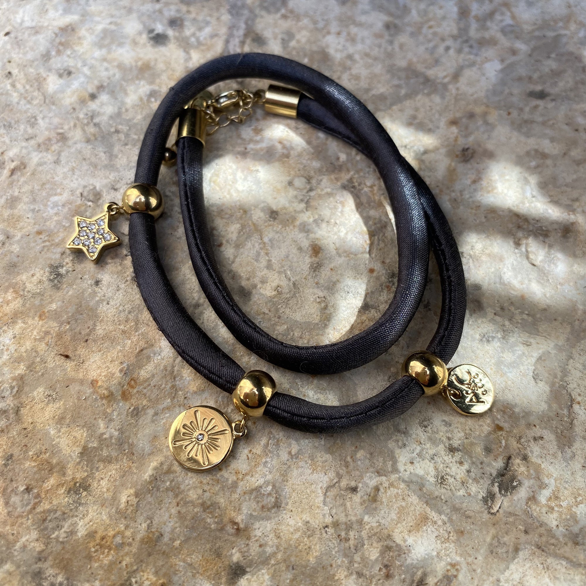 To rads satengarmbånd, black G - A&C Oslo - Pure Steel_2