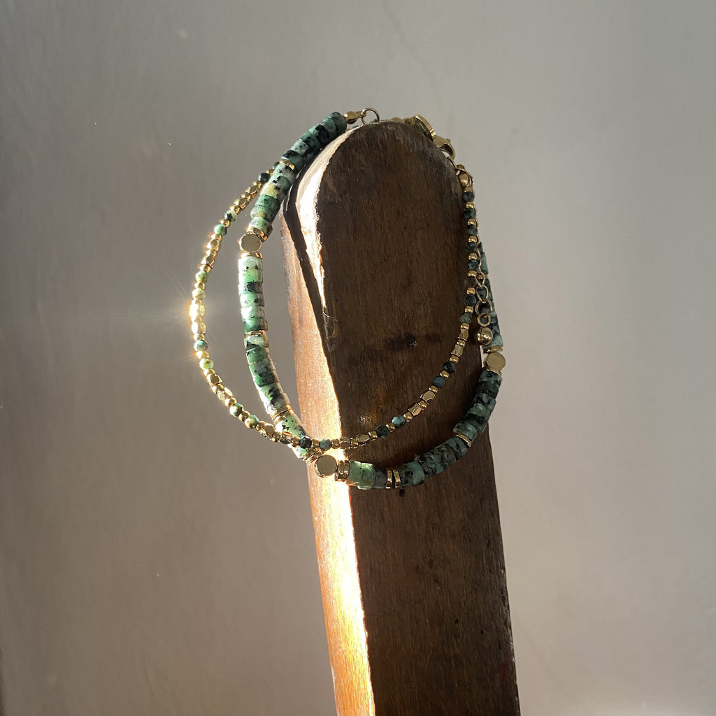 Armbånd med grønne stener, G - A&C Oslo - Design Collection_3