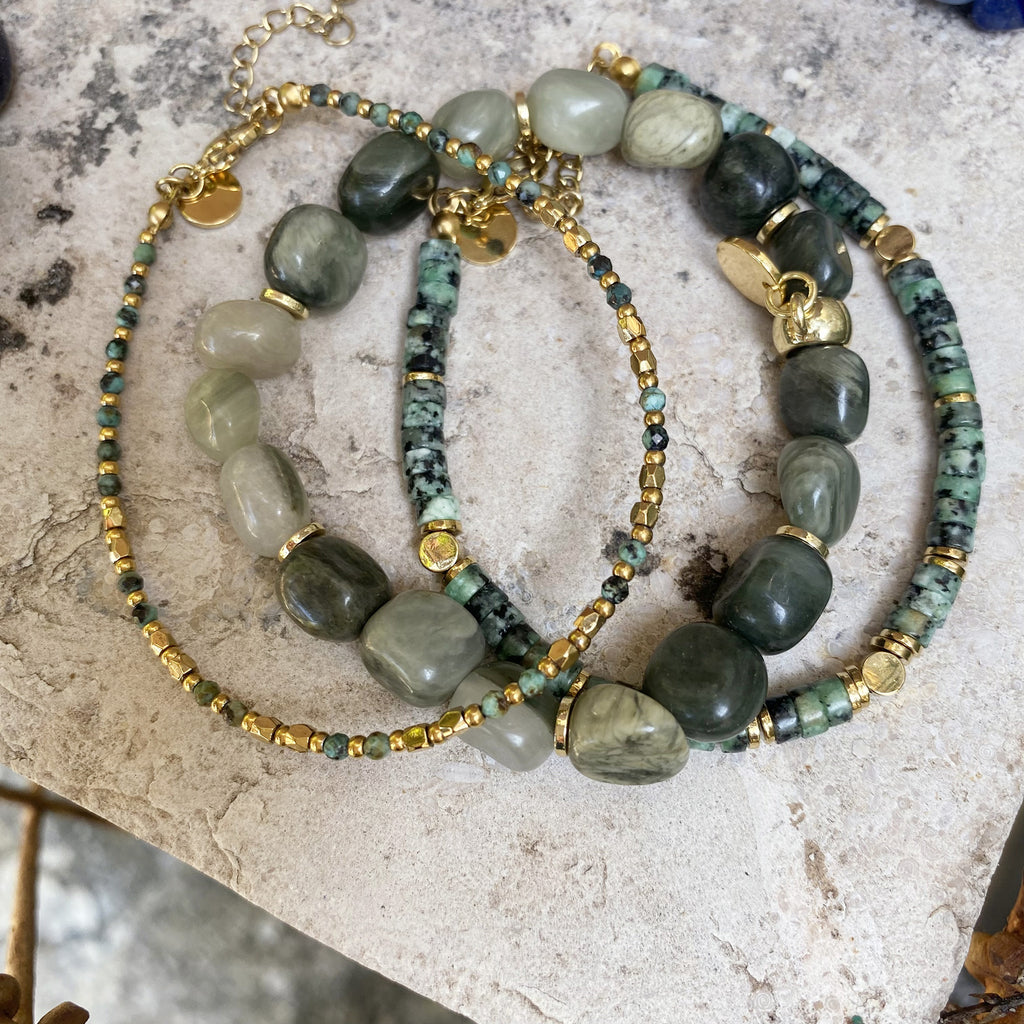 Armbånd med grønne stener, G - A&C Oslo - Design Collection_4