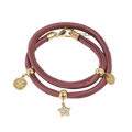 To rads satengarmbånd, burgundy, G - A&C Oslo - Pure Steel