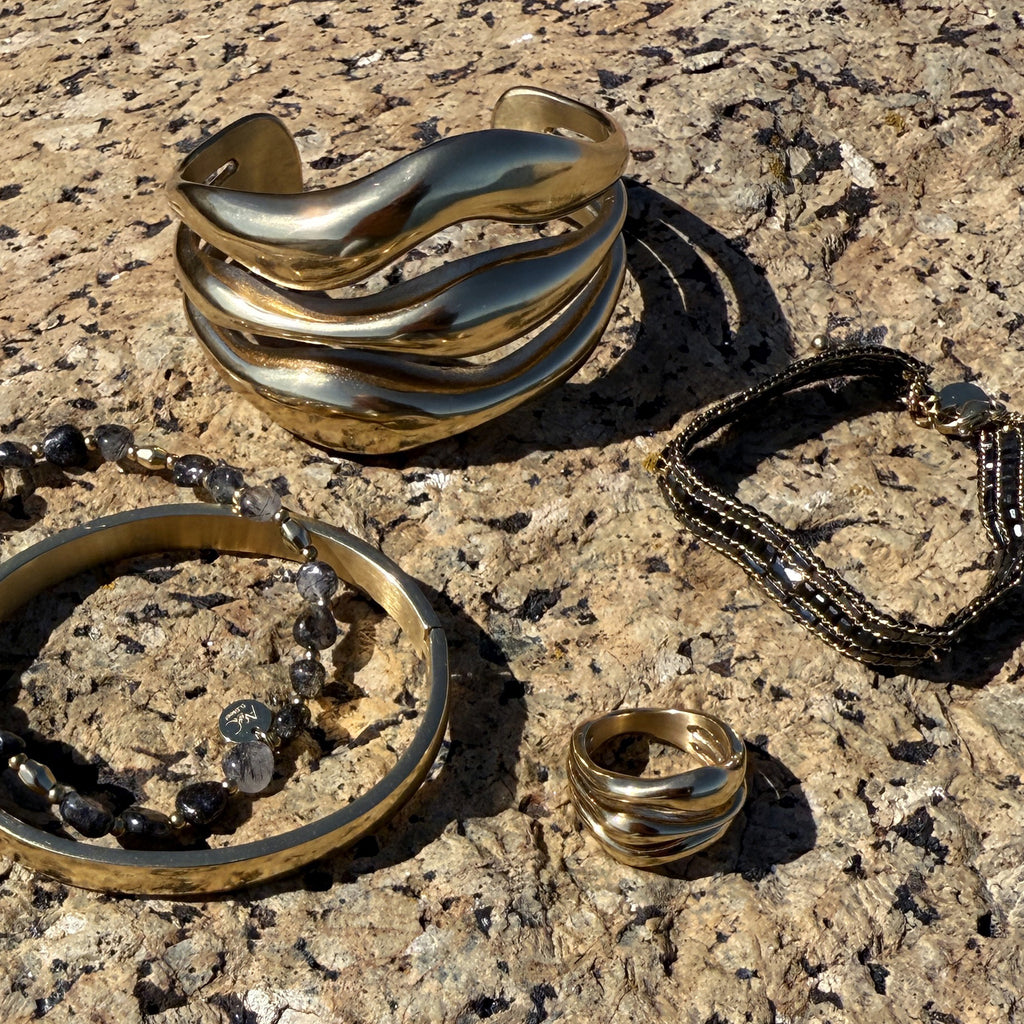 Armbånd med sorte stener, Steel G - A&C Oslo - Design Collection_4