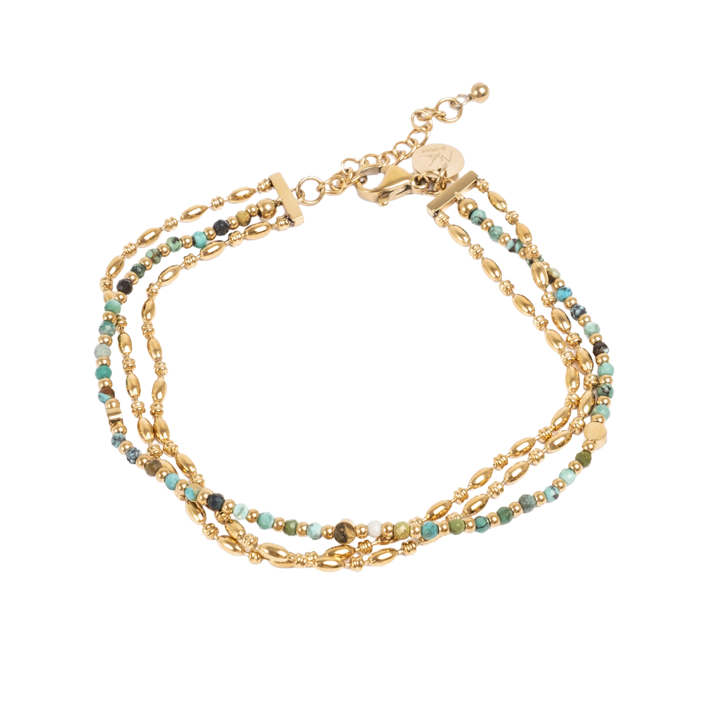 Armbånd med turquoise, Steel G - A&C Oslo - Design Collection