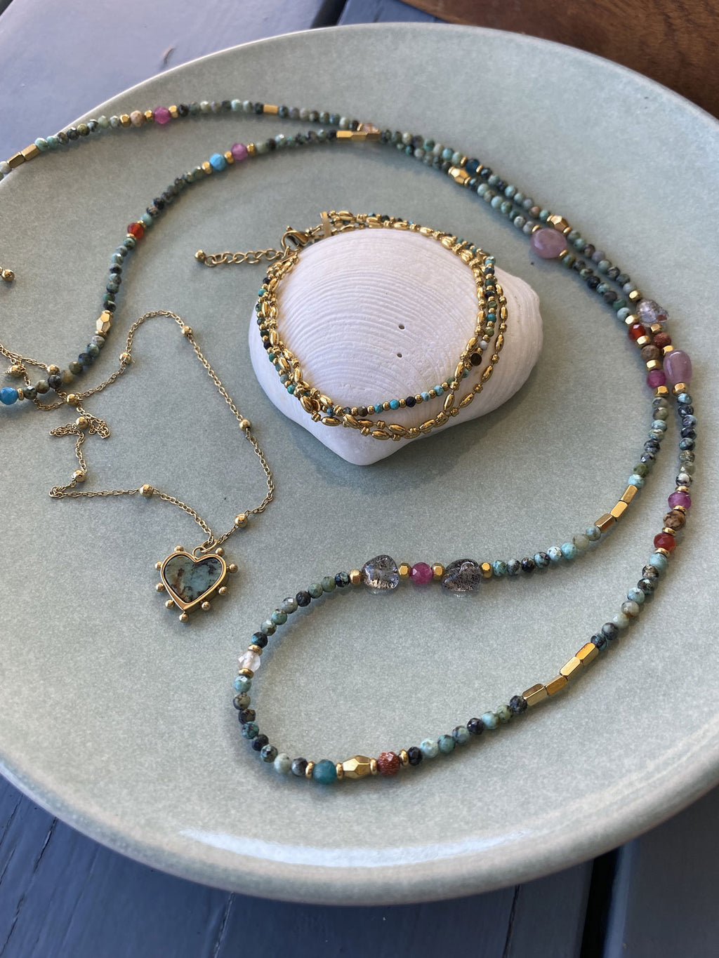 Armbånd med turquoise, Steel G - A&C Oslo - Design Collection_3