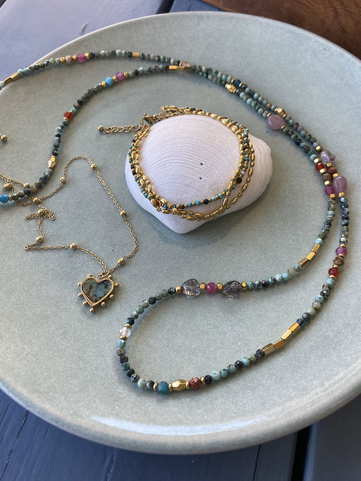 Armbånd med turquoise, Steel G - A&C Oslo - Design Collection_3