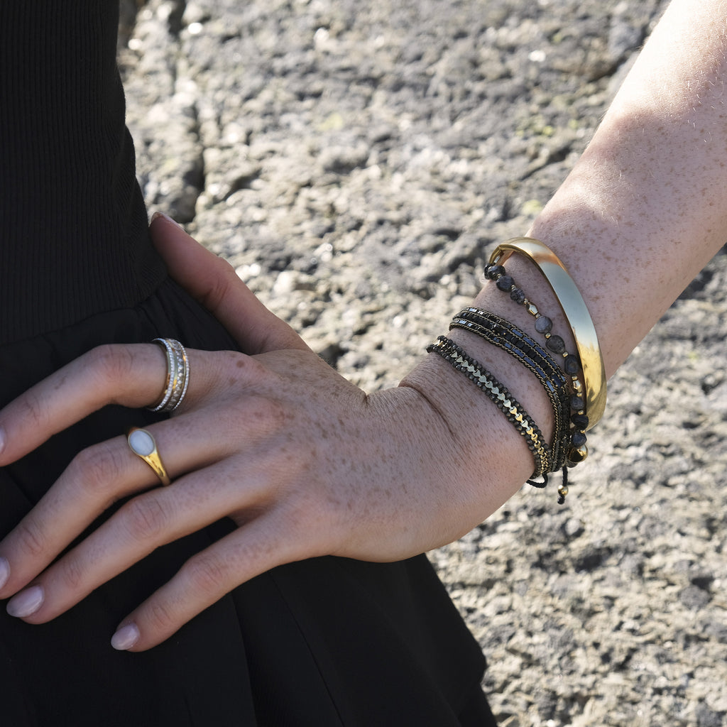 Armbånd med pyrite, Steel G - A&C Oslo - Design Collection_2