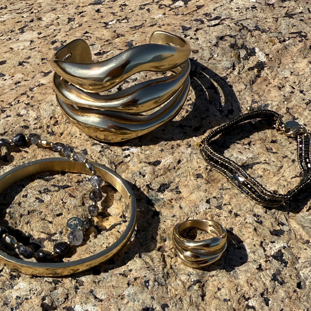 Armbånd, obsidian, Steel G - A&C Oslo - Design Collection_4