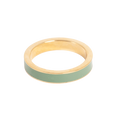 Ring, grønn emalje (53/56/59) - A&C Oslo - Pure Steel