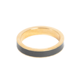 Ring, sort emalje (56/56/59) - A&C Oslo - Pure Steel