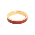 Ring, bordeaux emalje (56/56/59) - A&C Oslo - Pure Steel