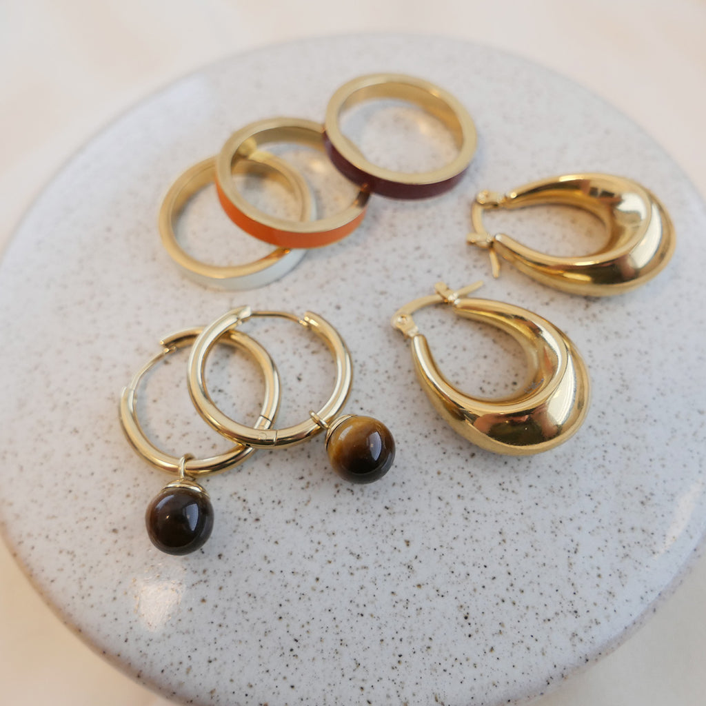 Ring, bordeaux emalje (56/56/59) - A&C Oslo - Pure Steel_3