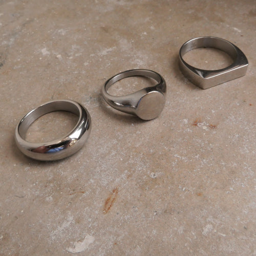 Ring, unisex Steel, plain_2
