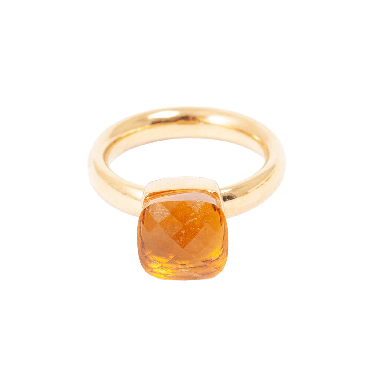 Ring, Steel Glass, Topaz