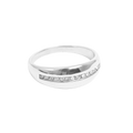 Ring med CZ, Steel