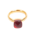 Ring, Steel Glass, Red G