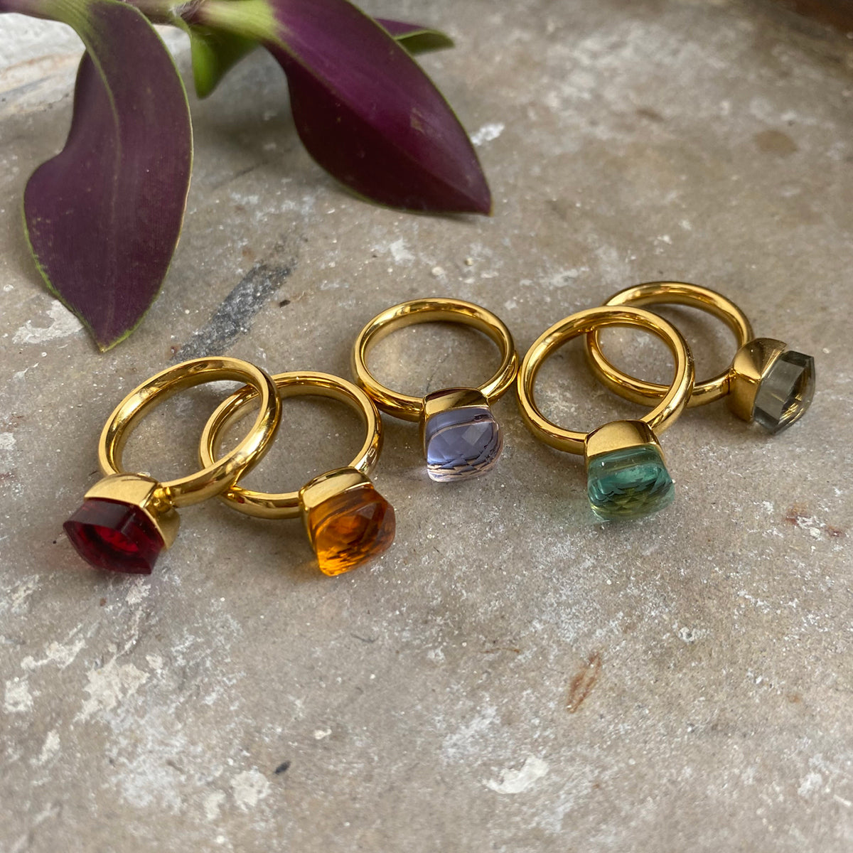 Ring, Steel Glass, Violet G_2