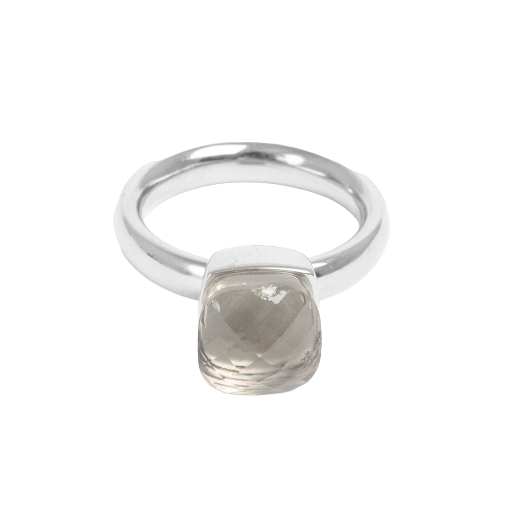 Ring, Steel Glass, grey, S