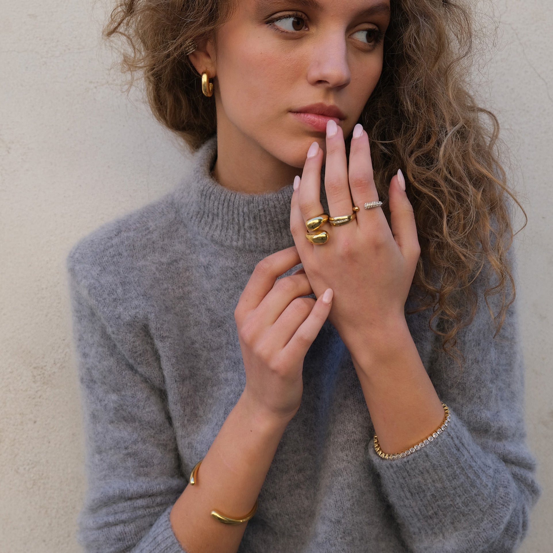 Ring, åpen med stener, G - A&C Oslo - Pure Steel_3