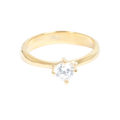 Ring med krystallsten, Steel G, 53/56/59