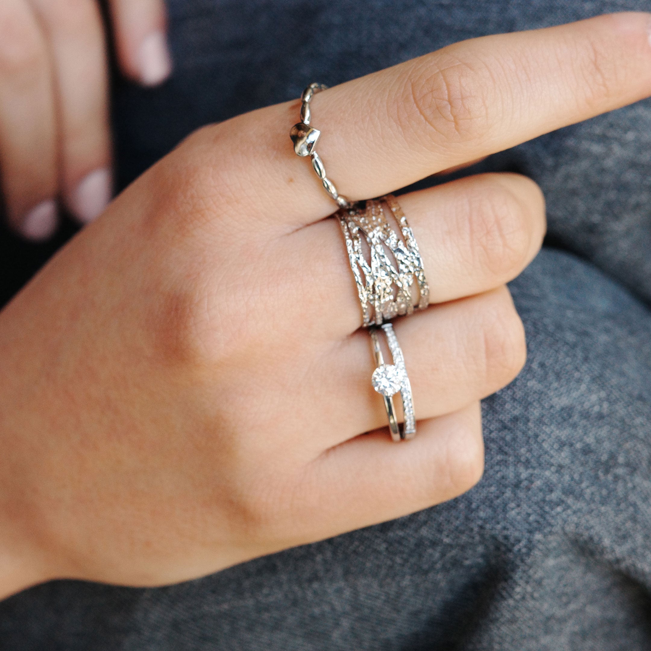 Bred ring, Steel Satin S_3