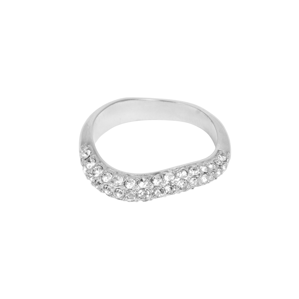 Asymetrisk ring med krystaller, Steel