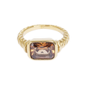 Ring med brunt glass, Steel G