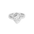 Ring med krystallsten, Steel
