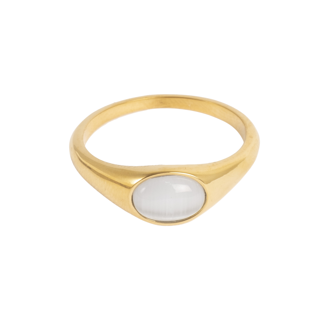 Ring med cat eye-sten, Steel G