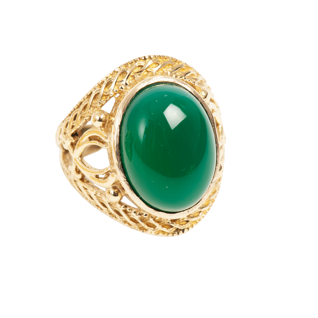 HOPE Ring, grønn onyx - A&C Oslo