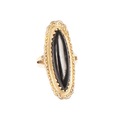 HOPE Ring, sort onyx oval - A&C Oslo